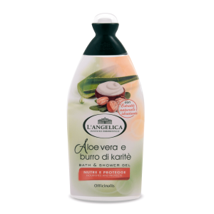 L'angelica Aloe vera e burro di caritte Алое вера и масло от карите душ гел 500 мл