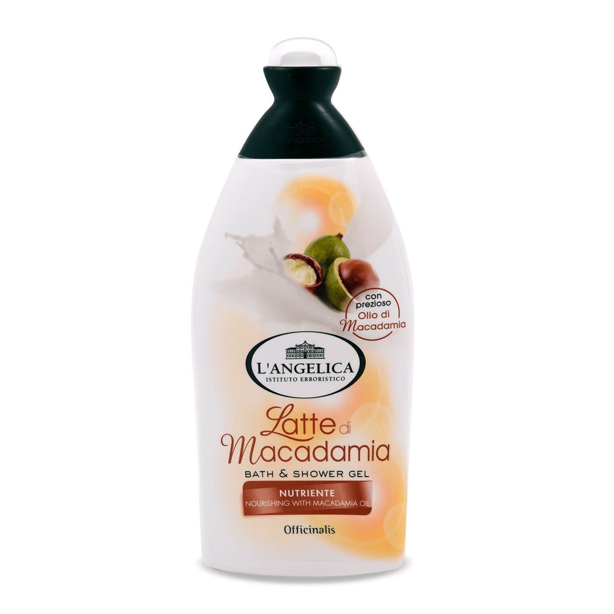 L'angelica Latte di Macadamia - Мляко от макадамия регинериращ душ гел 500 мл
