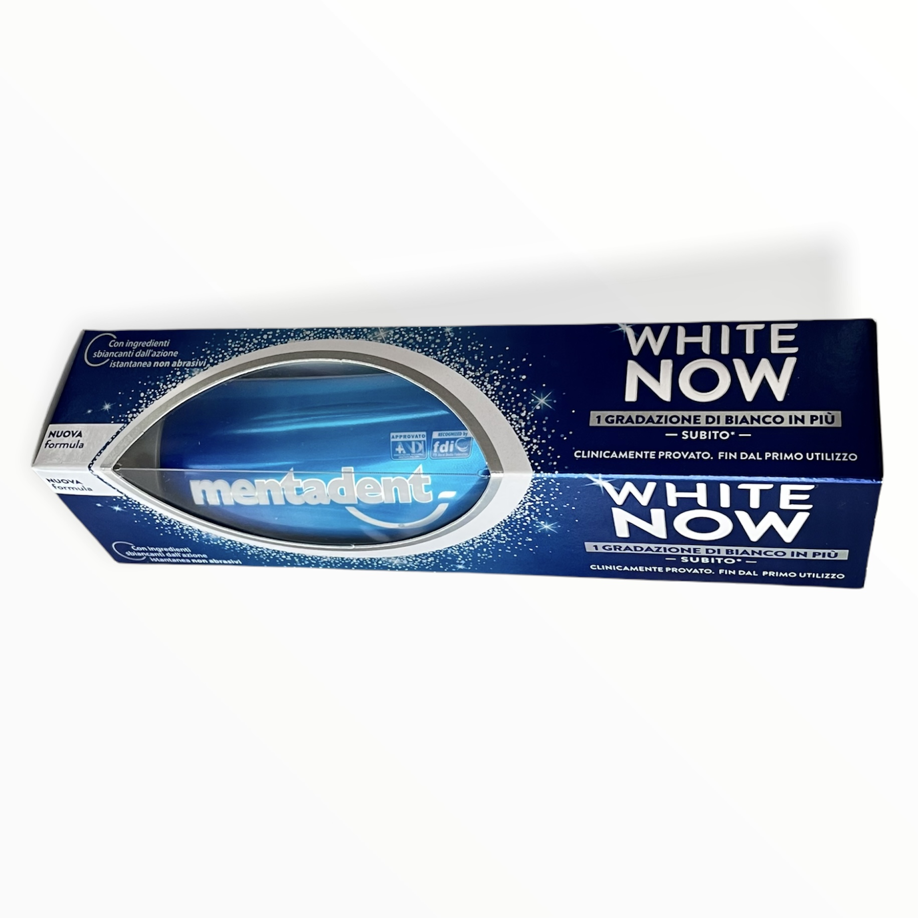 Mentadent White Now паста за зъби със силен избелващ ефект 75мл