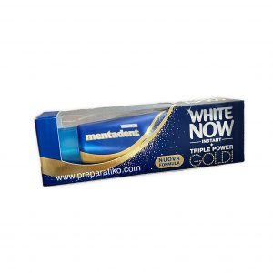 Mentadent White Now Gold паста за зъби със силен избелващ и полиращ ефект 50мл